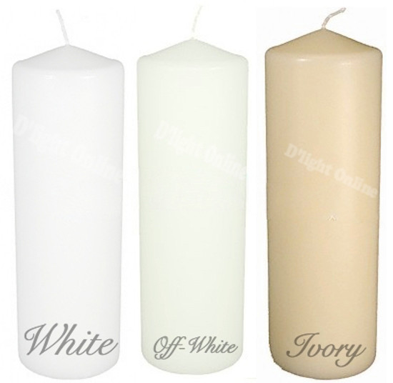 3 X 9 Inch  Wholesale Pillar Candles Bulk Full case - Set of 12 Per Case