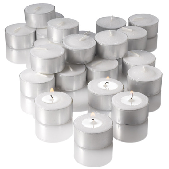 7 Hours Premium Long-Lasting Unscented White Tealight Candles in Aluminum Cup for Home Decor, Wedding, Holiday, Restaurants, Shabbat, Spa or as a Emergency Candle - Set of 400