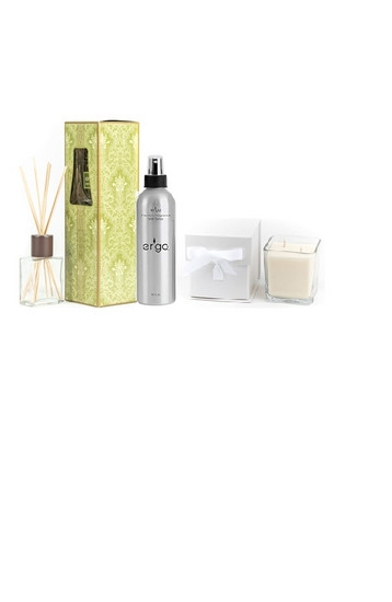  Er'go Luxuriously Mist Spray, Diffuser, and Candle Bundle