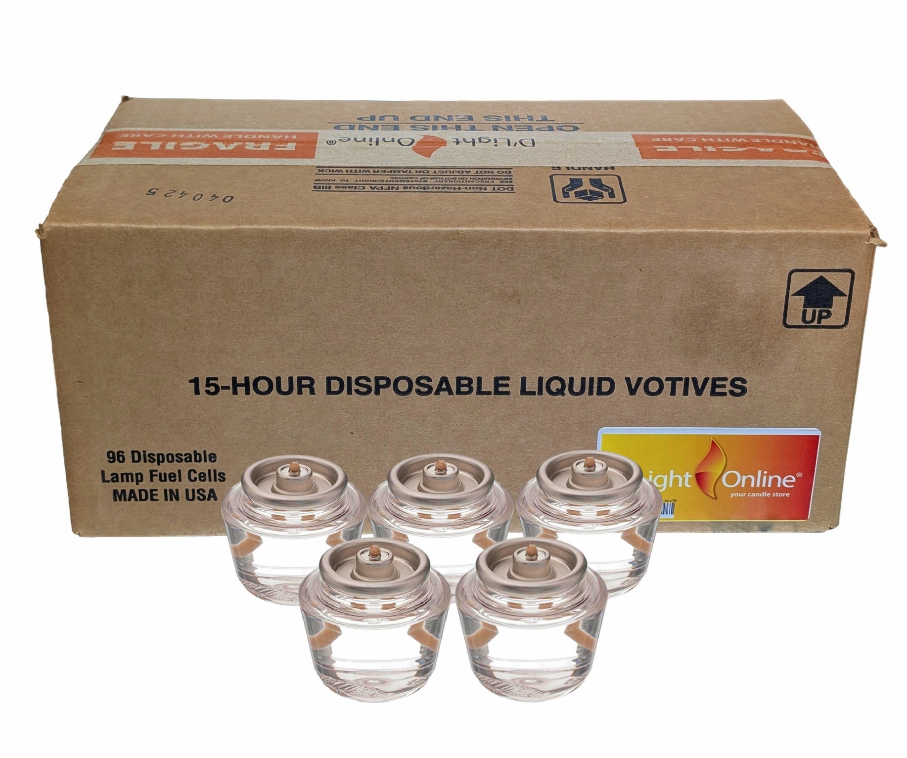 Disposable Liquid Candles - Liquid Paraffin Fuel Cells - D'light