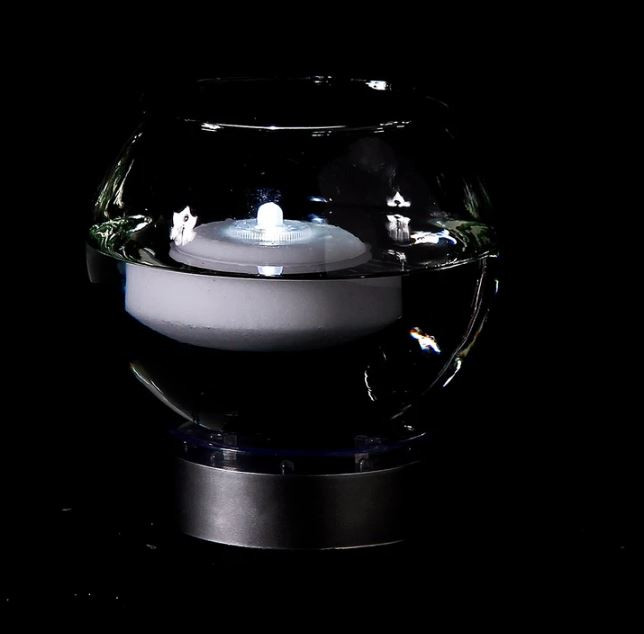 Led Floating Candles Floating Wax Disc, LED Light Holder, 3 Inch