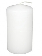 2 x 9 Inch Pillar Candles White