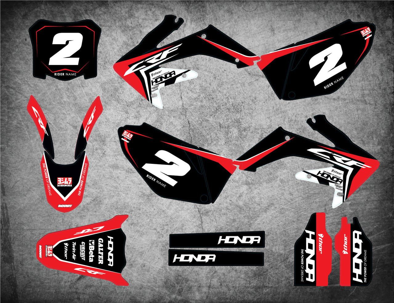 Honda 125cc and above THUMPER STYLE full kit - MotoXart