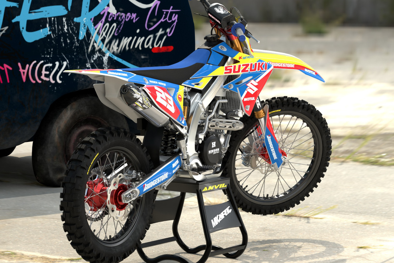 JR 80 / DRZ 70 ANVIL Style Full Sticker Kit - MotoXart