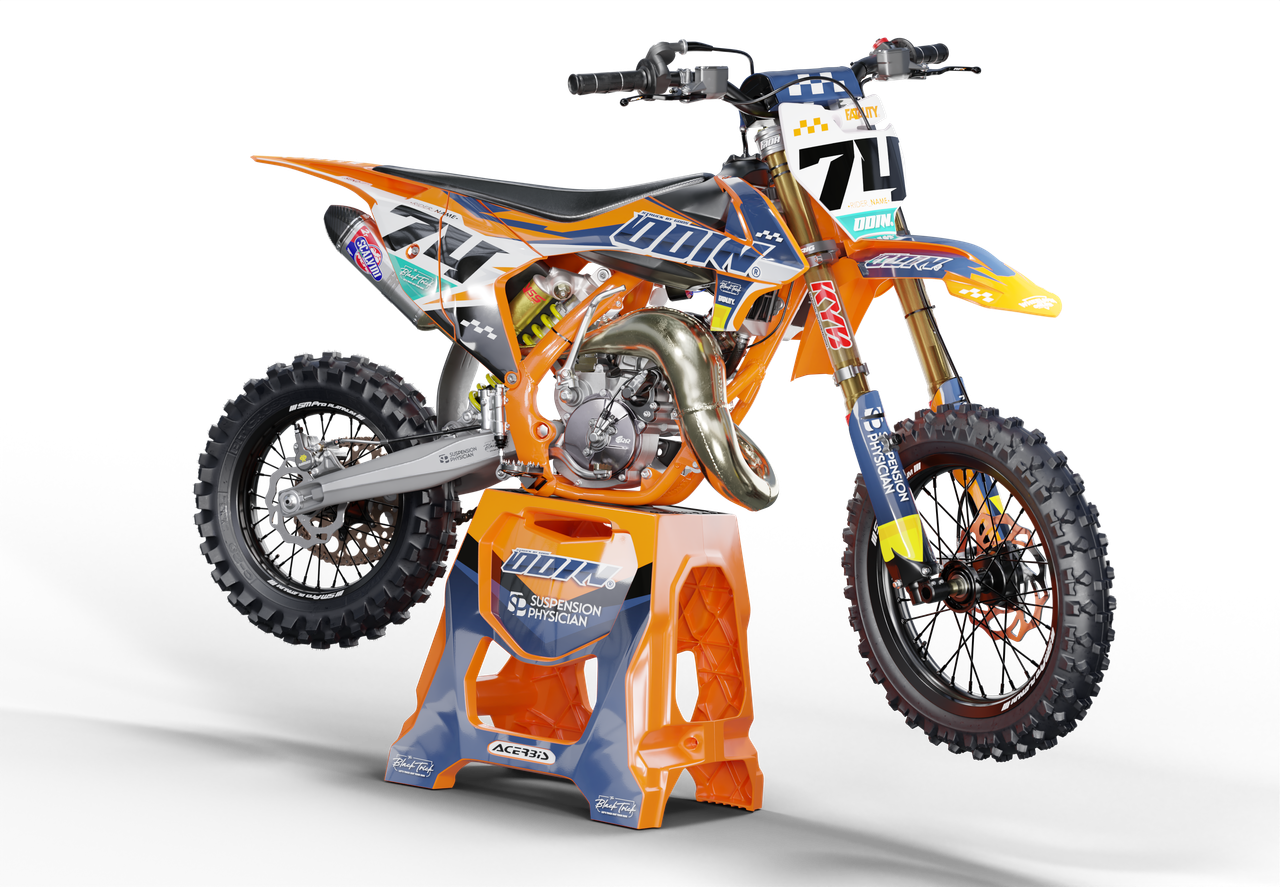 FULL CUSTOM DECAL Kit KING style to fit Kawasaki KX 65 / 2000 - 2020