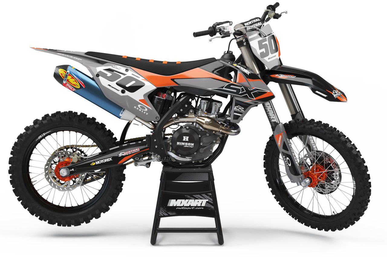 2020 - 2023 KTM EXC-F, XC - BLACK TOPO GRAPHICS KIT - Upshift Online Inc.