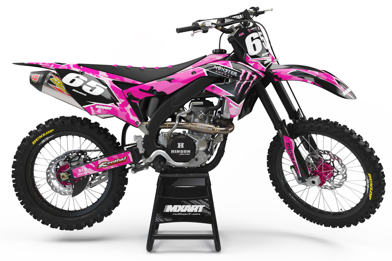Motoxart Premium KX 85 graphics Drift Pink style : MXart