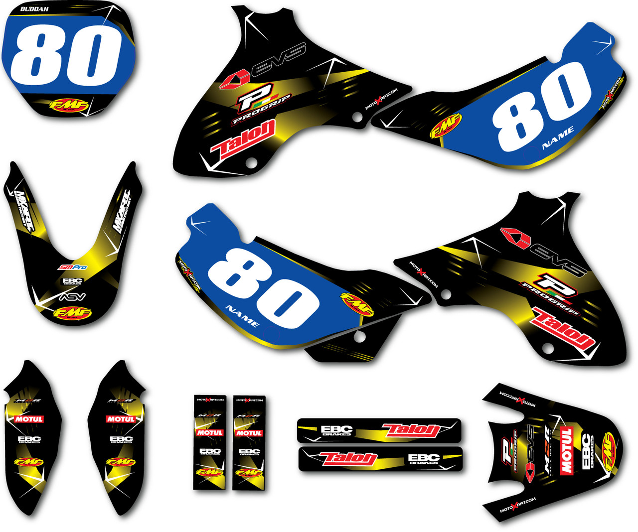 JR80 / DRZ70 Graphics Australia : Motoxart Premium Decals