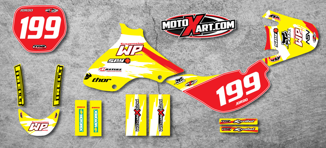 JR 80 / DRZ 70 Safari Style Full Sticker Kit - MotoXart