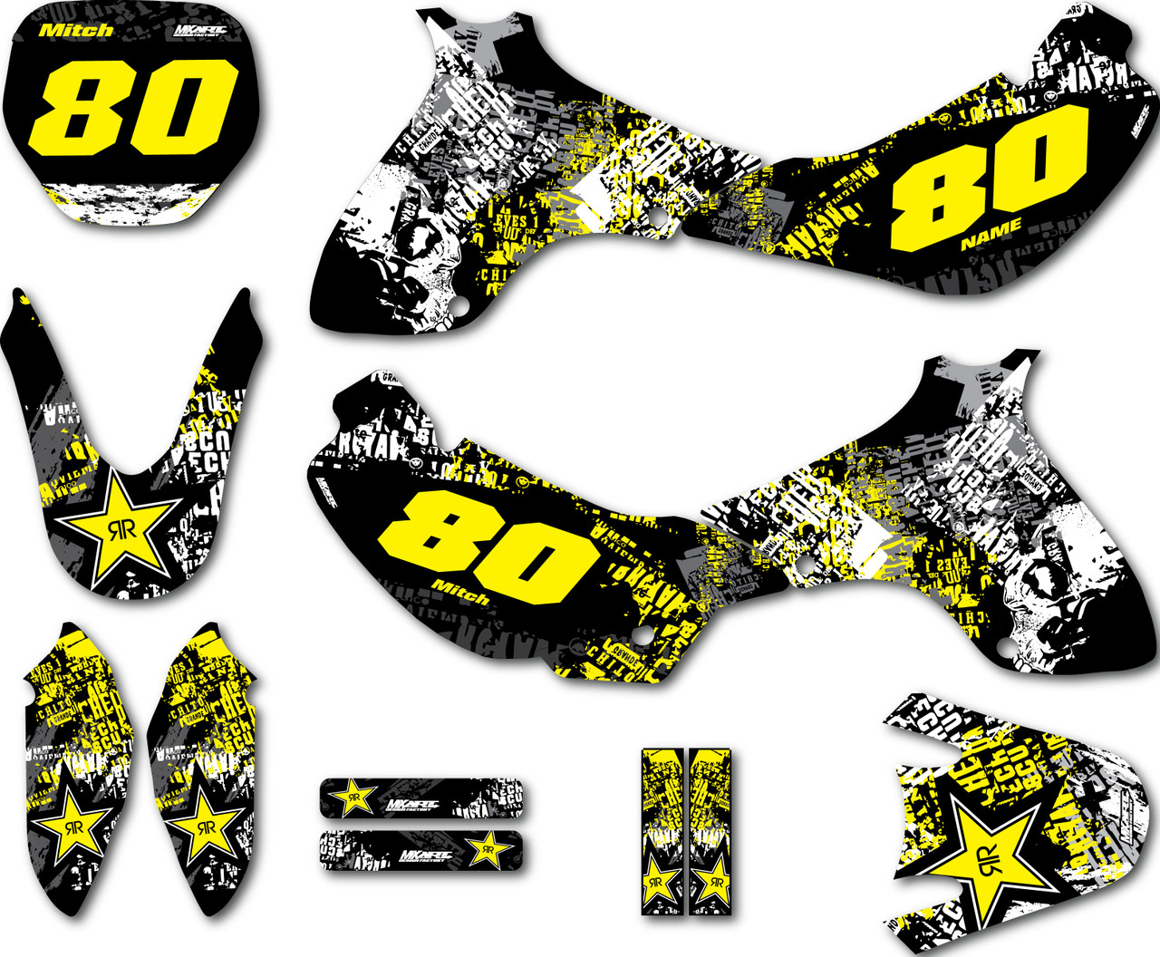 Suzuki JR 80 / DRZ 70 Graphics Kits :: Motoxart :: Free Shipping