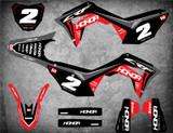 Honda dirt bike stickers