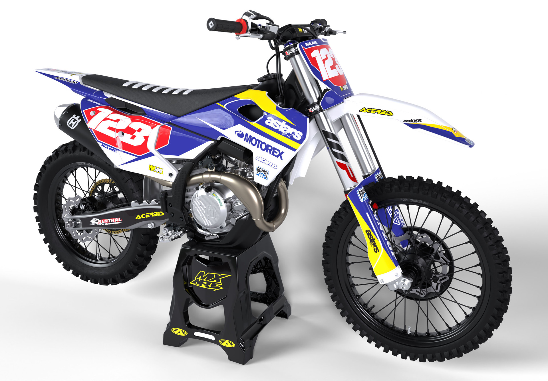 Husqvarna Motorcycle Graphics | Custom Sticker Kit - Foto 13