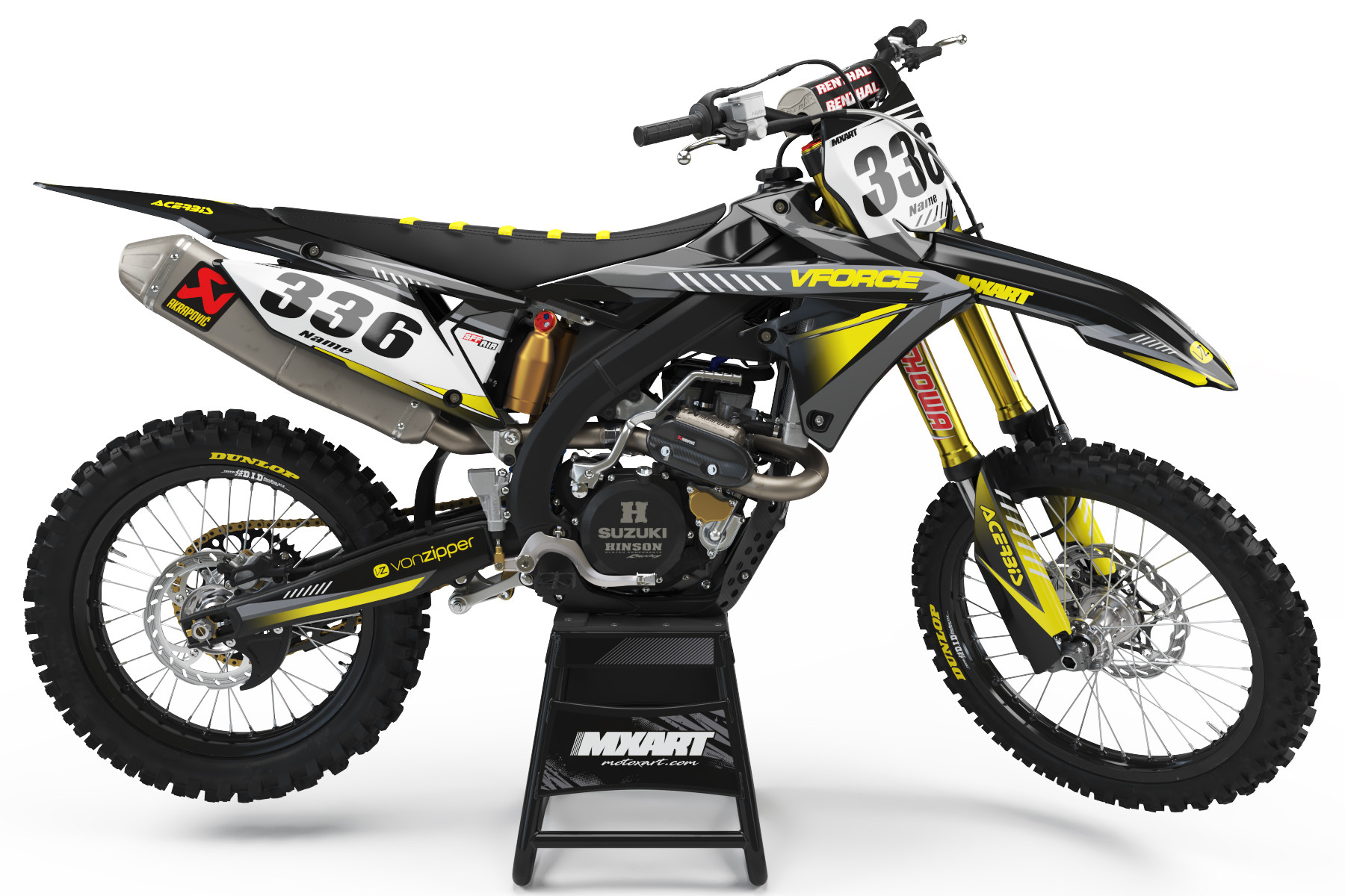 Suzuki Custom MX graphics / stickers :: Motoxart Premium Decals