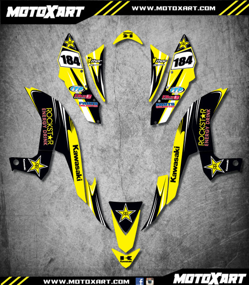 QUAD ATV Full custom graphics kit HORNET Style Sticker Kit