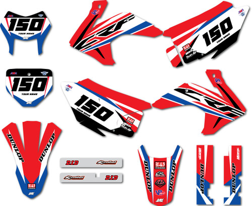 CRF 150 F CRF 230 F 2015 - 2023 sticker kit Sleek style Motoxart