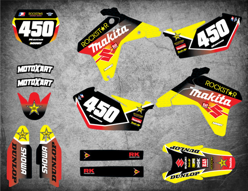 Suzuki RMZ 450 graphics Australia 2005 2006 Australia