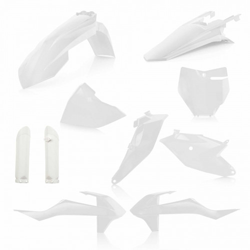Acerbis white plastics, KTM 85 2018 2019 2020 2021 2022