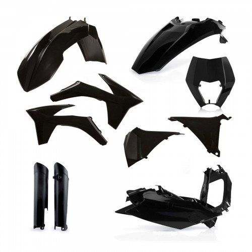 ACERBIS PLASTIC KIT KTM AUSTRALIA EXC EXCF 12-13 BLACK