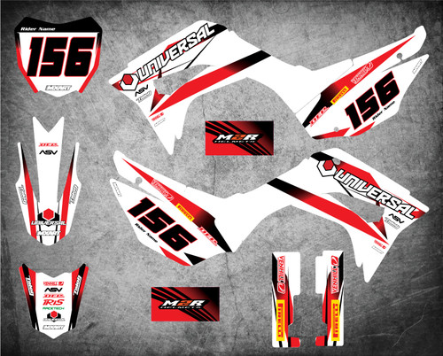 Image shows HONDA CRF 110 2019 2020 sticker kit decal kit