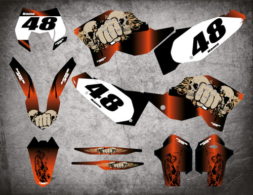 KTM 250 SXF REAPER Style Sticker Kit