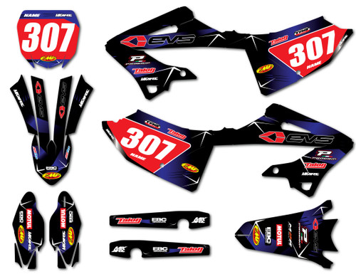 Yamaha YZ 125 YZ 250 sticker kits Australia.