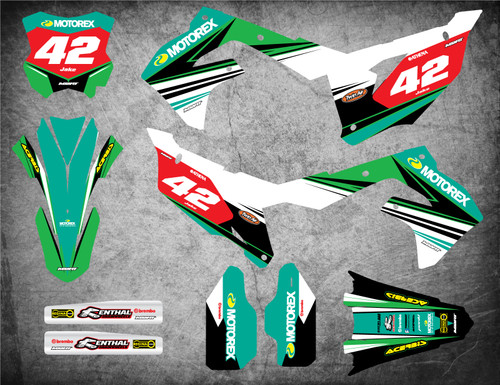 Kawasaki decals Australia, Premium quality, free shipping, image shows KXF 450 KX 450F 2019 2020 2021