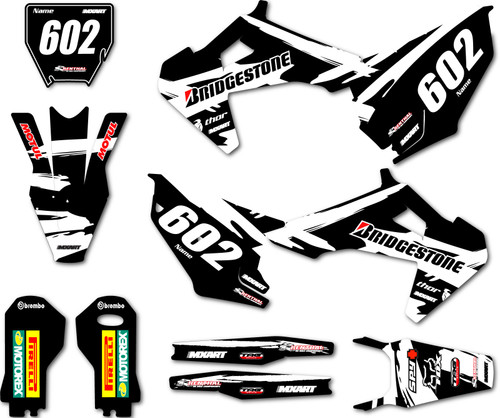Husqvarna Full custom made graphics produced with premium quality materials in Australia. All husky full stickers kits are made to order. Safari style