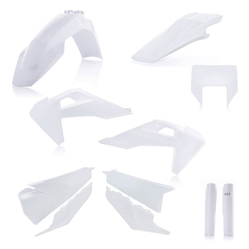 ACERBIS PLASTIC KIT HUSQVARNA TE FE 20-23 WHITE