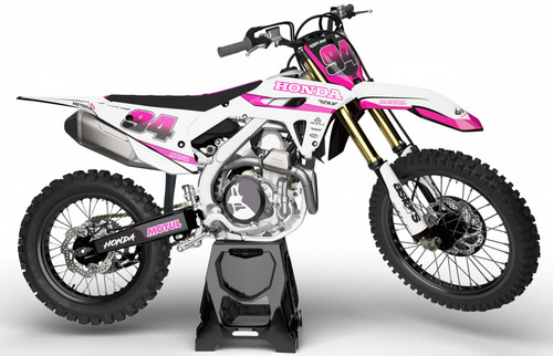 MC STICKER総柄裏毛セトア110 Premium Honda CRF 110 sticker kits Australia, United Red