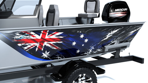 Aussie Pride Standard Series Boat Half Wrap – 3M Marine Graphics Kit