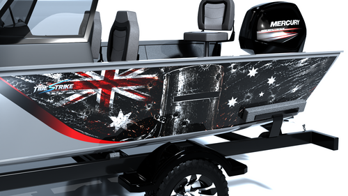 Ned Kelly Standard Series Boat Half Wrap – 3M Marine Graphics Kit