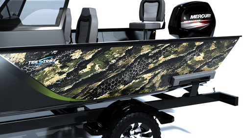 Camo Hunter Standard Series Boat Half Wrap – 3M Marine Graphics Kit
