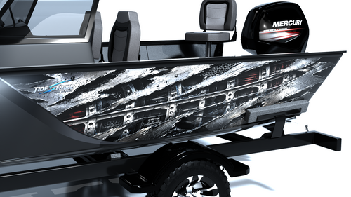 Hull Breach Standard Series Boat Half Wrap – 3M Marine Graphics Kit