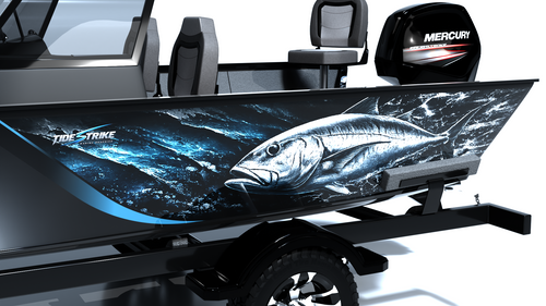 GT Predator Standard Series Boat Half Wrap – 3M Marine Graphics Kit