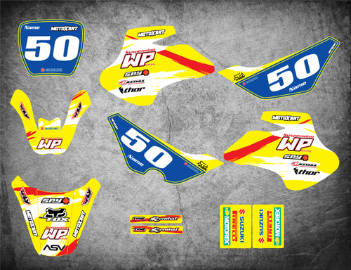 Suzuki 50cc Safari style full Sticker Kit