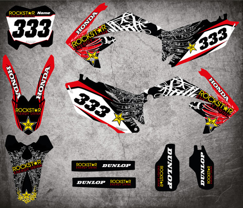 Honda CRF 450 models 2009 20110 2011 2012 full dirt bike sticker kit