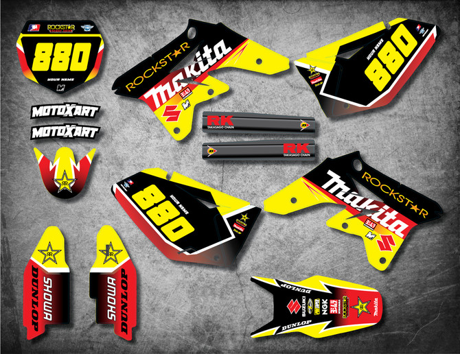 Image Suzuki RMZ 250 2007 2008 2009 sticker kit