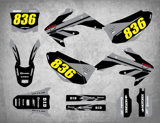 Image shows HONDA CRF 250 2008 2009 model sticker kit decal kit Australia