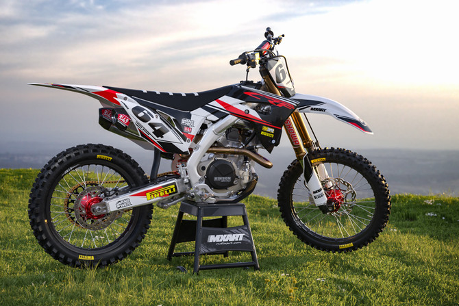 CRF 150 EURO RED style full Sticker Kit