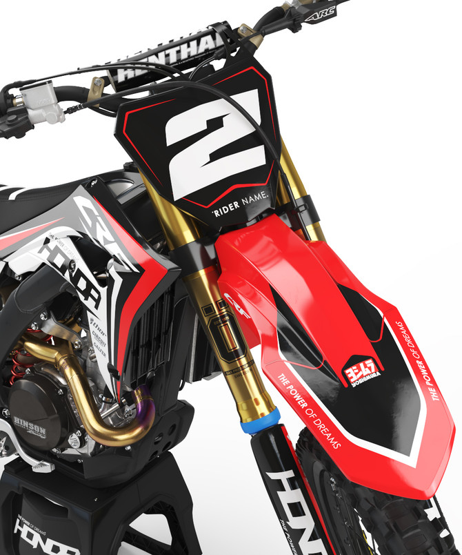 Honda CRF 70/80/100 Full Graphics Kit THUNDER Style