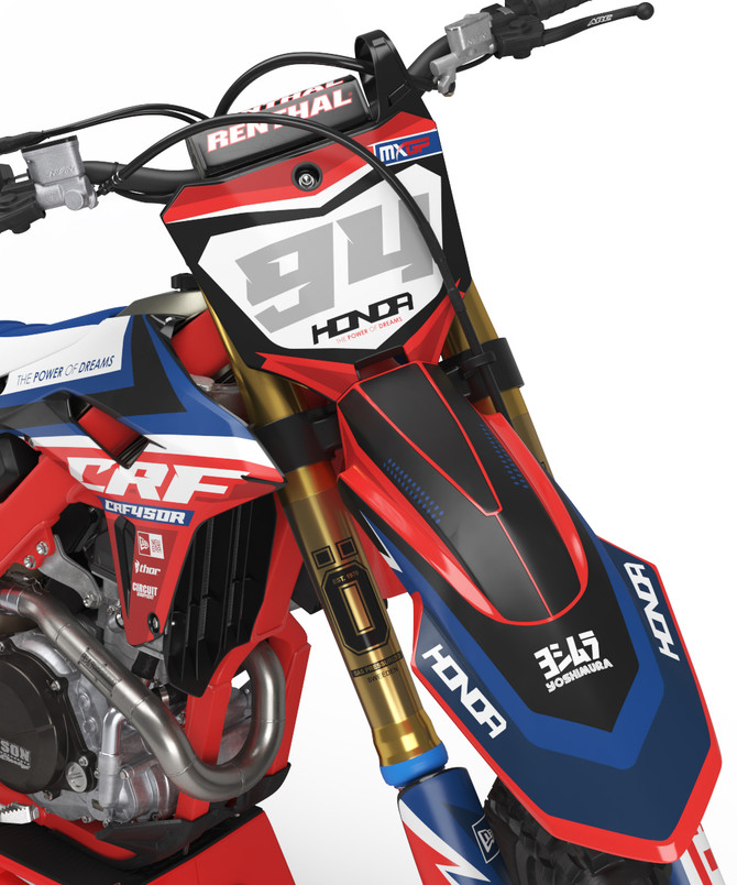 CRF 150 FLUID style full Sticker Kit