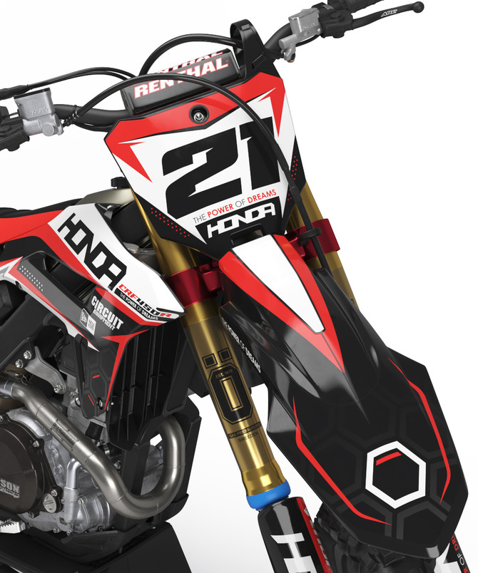 Honda 125cc and above EXACT STYLE full Sticker Kit