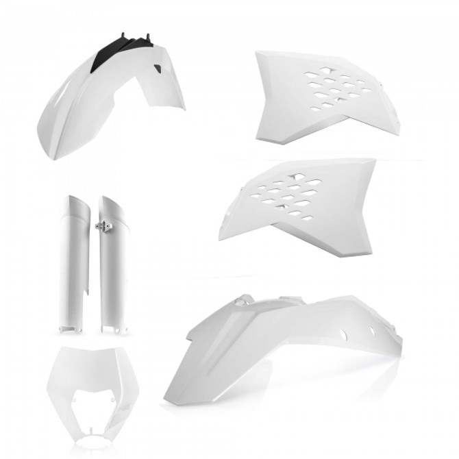 ACERBIS PLASTIC KIT AUSTRALIA KTM EXC EXCF 08-11 WHITE