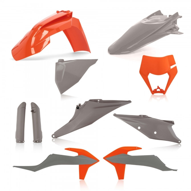 ACERBIS PLASTIC KIT AUSTRALIA  KTM EXC EXCF 20-21 ORANGE GREY