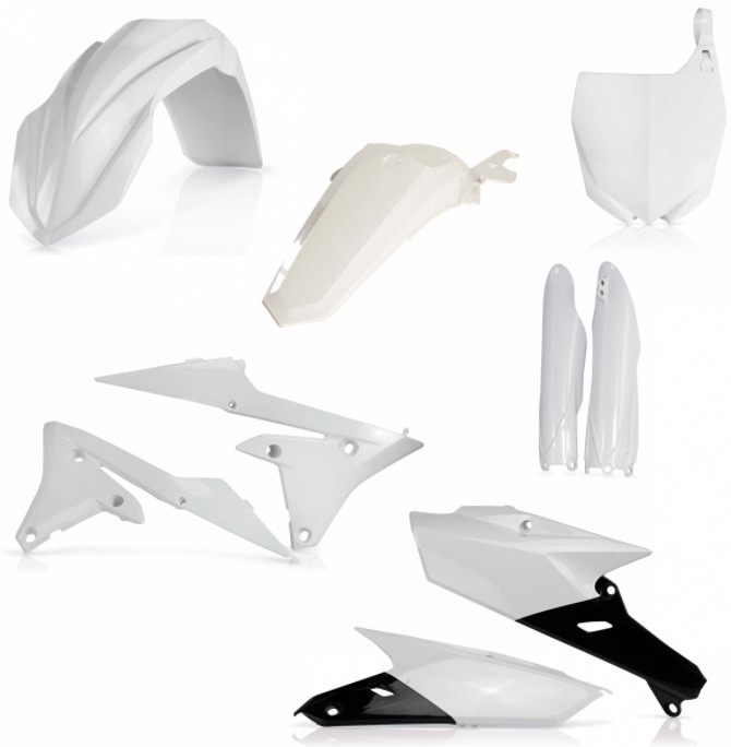 ACERBIS PLASTIC KIT AUSTRALIA YAMAHA YZF 250 14-18 450 14-17 WHITE