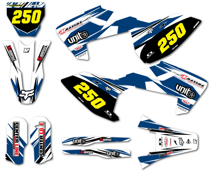 Husqvarna Full custom stickers produced with premium quality materials in Australia. All husky full graphics kits are made to order. Digger Style.
