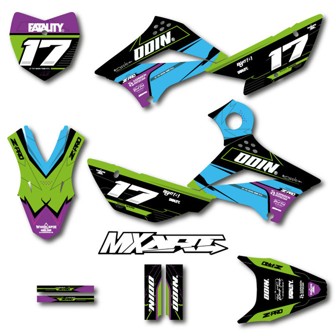 Kawasaki KLX 110 stickers Australia, premium quality.