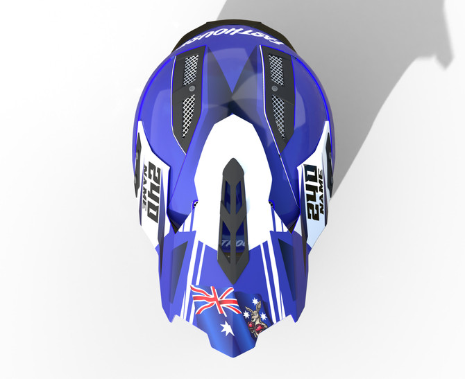 Aussie style helmet wrap