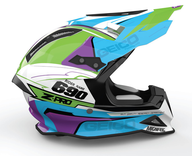 Tidal style helmet wrap