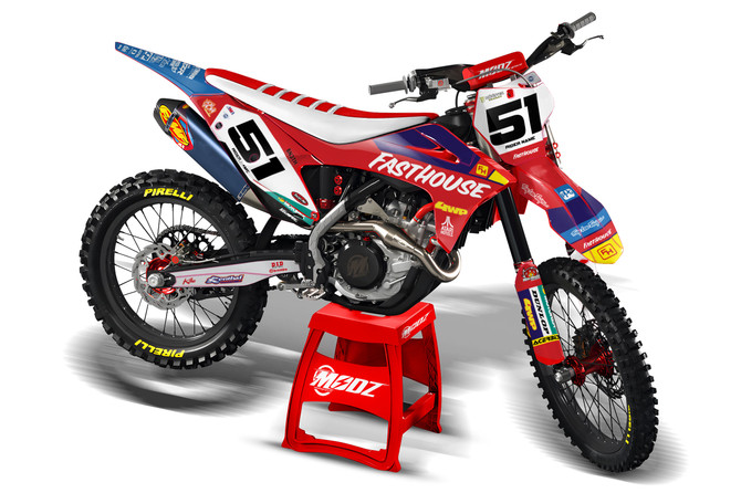 Gas Gas MX graphics, full premium custom sticker kits Fast style